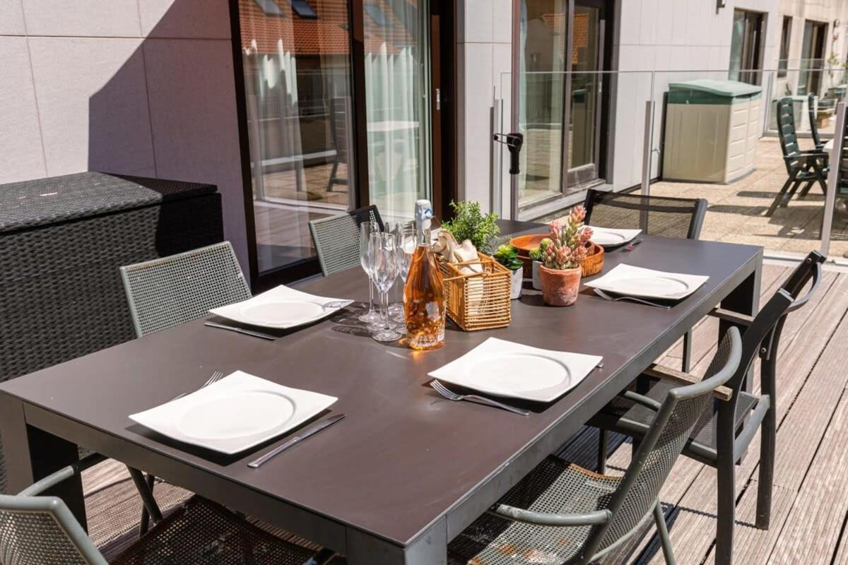 Huswell - Sunny Apartment In Knokke-Heist With Big Terrace エクステリア 写真